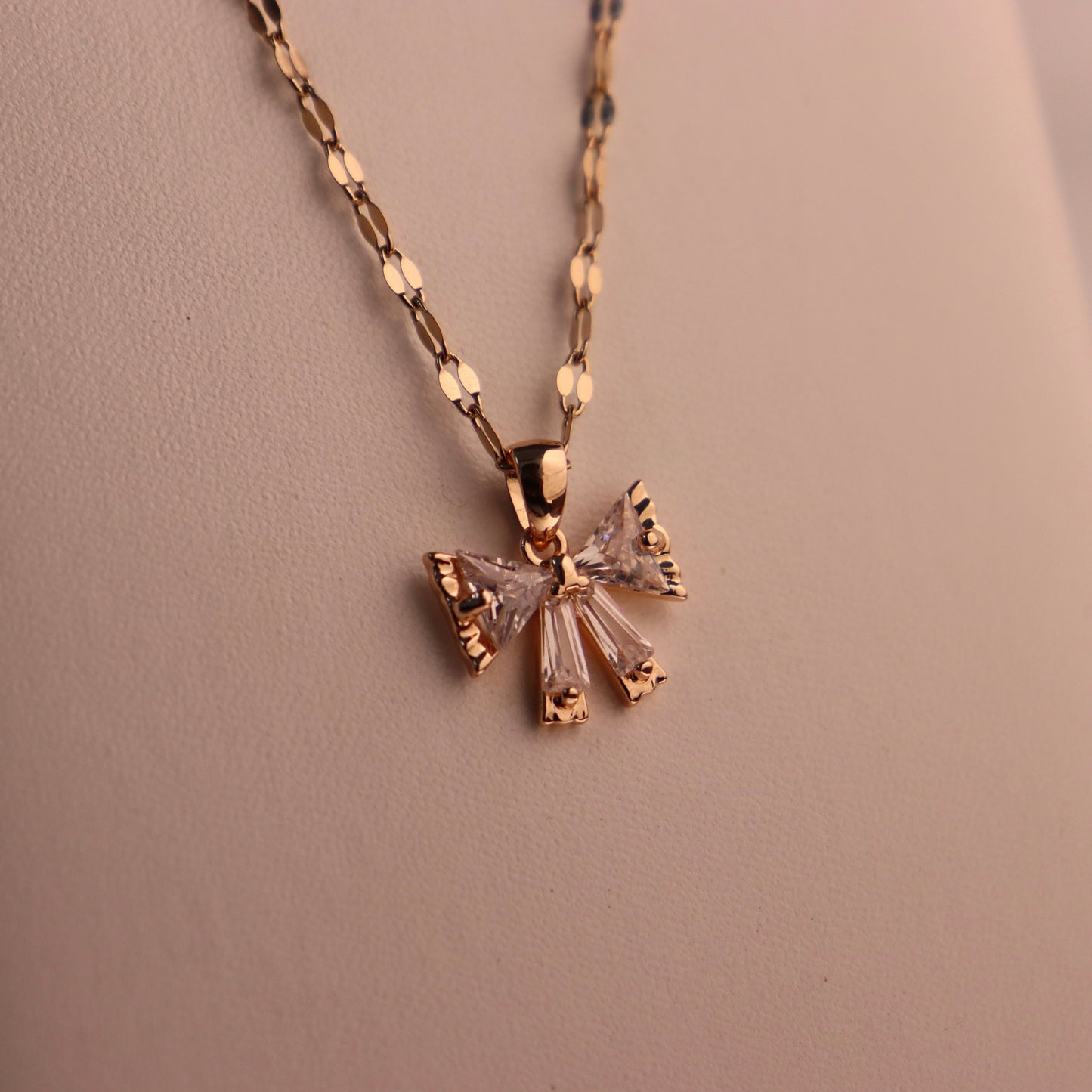 Bow Pendant Necklace